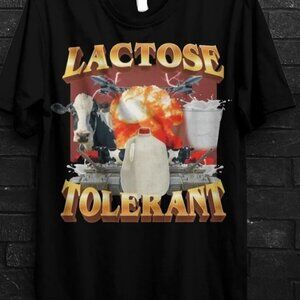 Lactose Intolerant Funny Meme Gift T Shirt Free Milk Humor Joke Sarcastic Tee 81